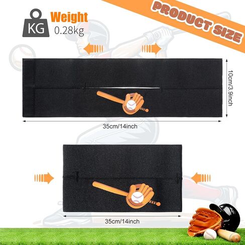 قطعتان من قفازات البيسبول ملفوفة بحزام قفازات البيسبول والكرة اللينة للحفاظ على تشكيل الجيب بسرعة، سهلة الارتداء والخلع، ملحقات قفازات البيسبول تناسب معظم مقاسات القفازات in Kuwait