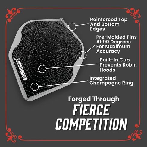 Shot Darts Dart Flights L-Style EZ L1 Standard Shape Americana Gator Dart Flight Set Black- Ultra durable 150 Micron thickness, 90 degrees-Pre molded fins for maximum accuracy and perfect aerodynamics in Saudi Arabia