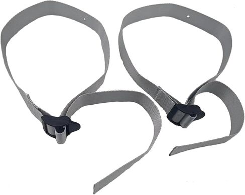 ملحقات آلة التجديف تناسب أحزمة القدم البديلة المتوافقة مع موديلات D & E Rowers، حزام ثابت لممارسة الدراجة، متعدد الوظائف، أشرطة نايلون قابلة للتعديل، أقدام اللياقة البدنية، الصحة (قطعتان رمادية) in Kuwait