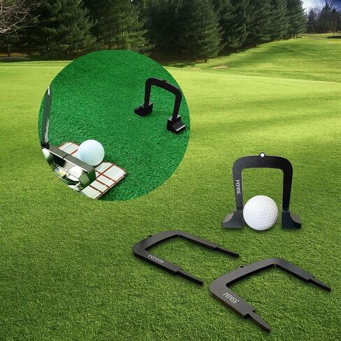 3 Piece Putting Gate Goal Gate Lightweight Metal Putter Target Accessory Precision Practice Equipment in Kuwait
