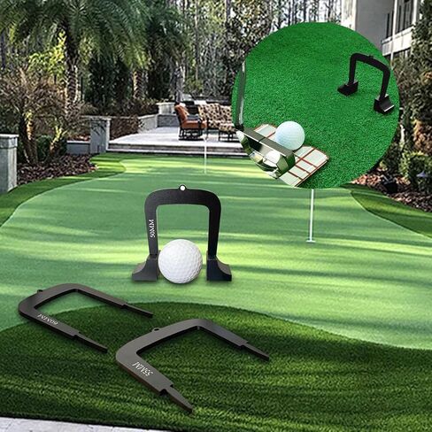3 Piece Putting Gate Goal Gate Lightweight Metal Putter Target Accessory Precision Practice Equipment in Kuwait