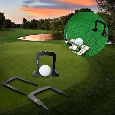 3 Piece Putting Gate Goal Gate Lightweight Metal Putter Target Accessory Precision Practice Equipment in Kuwait