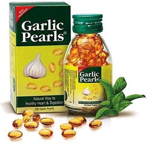 Sun Pharma Garlic Pearls - Natural Way to Healthy Heart & Digestion - 100 Pearls (Pack of 2) in Saudi Arabia