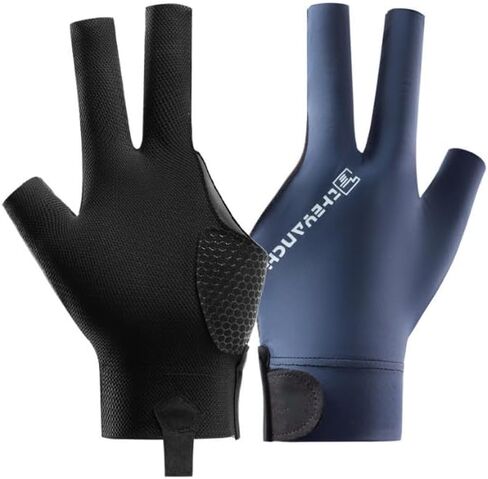 BXT 3 Finger Billiards Gloves Breathable Mesh Billiard Pool Gloves Left Hand Shooters Snooker Cue Sport Glove Show Gloves Predator Anti-Skid for Women Men Billiard Shooters Carom Sports Accessories in Saudi Arabia