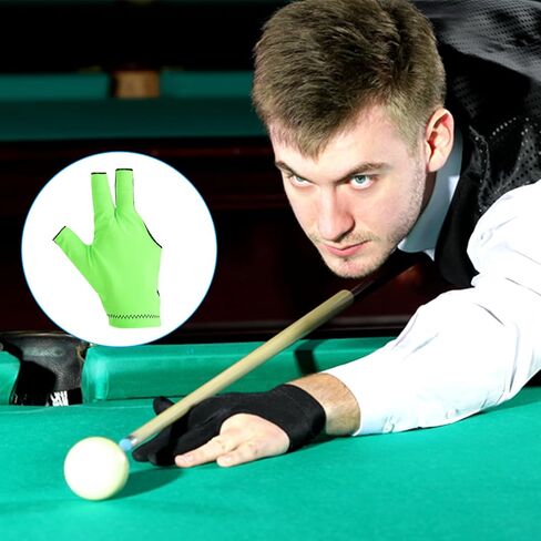 PATIKIL 3 Finger Pool Glove Left Hand, Breathable Spandex Billiard Gloves Accessories for Women Men Cue Shooter Snooker Sport in Saudi Arabia