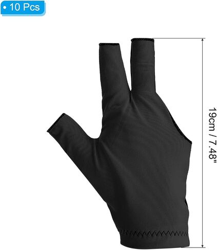 PATIKIL 3 Finger Pool Glove Left Hand, Breathable Spandex Billiard Gloves Accessories for Women Men Cue Shooter Snooker Sport in Saudi Arabia