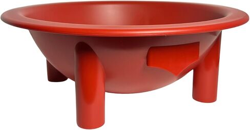 Kavafied Tanoa - Traditional Kava Bowl, 1.5 Gallons, Food Safe PP, 15"x15"x5.5" (Tu'i Tonga Red) in Saudi Arabia