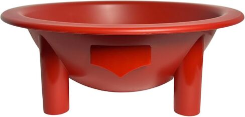 Kavafied Tanoa - Traditional Kava Bowl, 1.5 Gallons, Food Safe PP, 15"x15"x5.5" (Tu'i Tonga Red) in Saudi Arabia