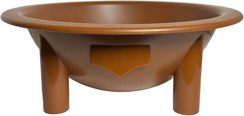 Kavafied Tanoa - Traditional Kava Bowl, 1.5 Gallons, Food Safe PP, 15"x15"x5.5" (Tu'i Tonga Red) in Saudi Arabia