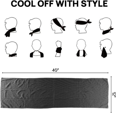 JBM Cooling Towel 40" X 12" Ice Towel Quick Dry Breathable Towel Soft Microfiber Towel for Sports, Camping, Beach, and Outdoor Activities (Pink) in Saudi Arabia