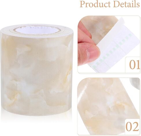 UPKOCH Caulk Tape Sealant Strip, Self Adhesive Marble Floor Tape Sealing Tape Membrane for Kitchen Bathtub Countertop Bathroom Toilet Sink Wall Corner Beige in Saudi Arabia