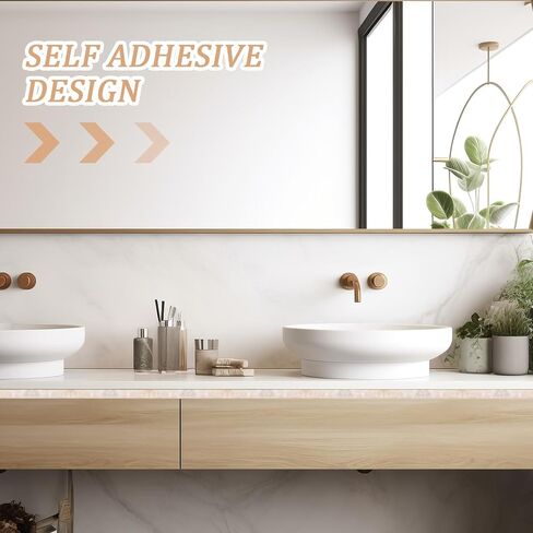 UPKOCH Caulk Tape Sealant Strip, Self Adhesive Marble Floor Tape Sealing Tape Membrane for Kitchen Bathtub Countertop Bathroom Toilet Sink Wall Corner Beige in Saudi Arabia