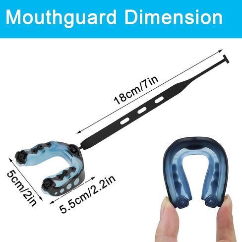 8 Packs Football Mouth Guard with Strap, Soft Sports Mouthguard Youth Mouth Guard for Boxing, Hockey, Basketball, Lacrosse, Rugby in Saudi Arabia