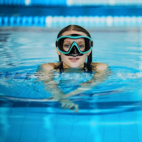 Diving Mask , Professional Anti-Fog Snorkel Goggles, Anti-Leak Swim Mask with Soft Adjustable Strap & Mesh Bag, Earplug in Kuwait