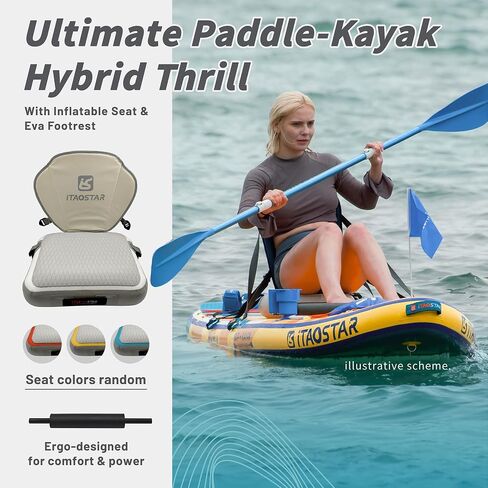 City Park 12'×35" Extra Wide Paddle Board with Seat, One-Stop Premium SUP Board Gears, Tailored 5 Fins, Stable Inflatable Stand Up Paddle Boards for Youth/Adults of All Levels in Saudi Arabia