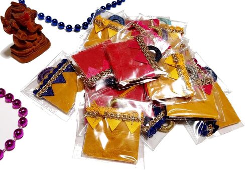 Haldi Kumkum | Set of 20 | Pasupu kumkum | Tamboolam | Pooja|Return Gift | Give Away | Made in India in Saudi Arabia