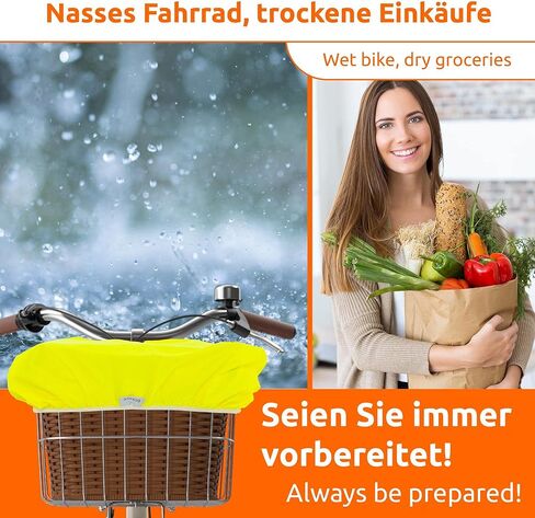 ECENCE x سلة دراجة للحماية من المطر، غطاء للحماية من المطر، غطاء مقاوم للماء لسلة الدراجة، غطاء للحماية من المطر لسلال الدراجات in Kuwait