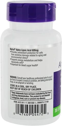 Natrol Alpha Lipoic Acid 600 Mg, 30 count in Kuwait
