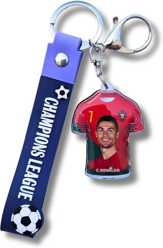 Cristiano Ronaldo Portugal keychain, Cristiano Ronaldo Smiling Keychain, Pendant keychain, for backpacks, bags, Team Portugal, Soccer gifts for fans in Saudi Arabia