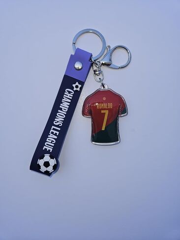 Cristiano Ronaldo Portugal keychain, Cristiano Ronaldo Smiling Keychain, Pendant keychain, for backpacks, bags, Team Portugal, Soccer gifts for fans in Saudi Arabia