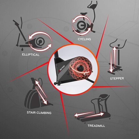 ORBITREK X17 - جهاز تدريب متعدد المسارات وصالة ألعاب رياضية منزلية - 17 مسار حرق - ركوب الدراجات، التسلق، السلالم، جهاز المشي، جهاز بيضاوي الشكل in Kuwait