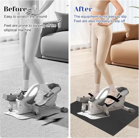 Rainmae Ellipse Leg Exerciser Machine Non-Slip Mat with Pedal Straps, Apply to Under Desk Elliptical Peddler While Sitting, for Leg Training Seated Foot Pedal Exerciser Equipment Protect Floor in Saudi Arabia