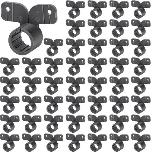 50 Pack 1/2 Inch Pipe Supports Suspension Clamp Butterfly Style Pipe Clamps Pex Clamps for Pex, Copper, CPVC Pipe in Kuwait