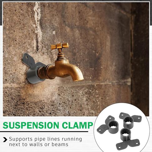 50 Pack 1/2 Inch Pipe Supports Suspension Clamp Butterfly Style Pipe Clamps Pex Clamps for Pex, Copper, CPVC Pipe in Kuwait