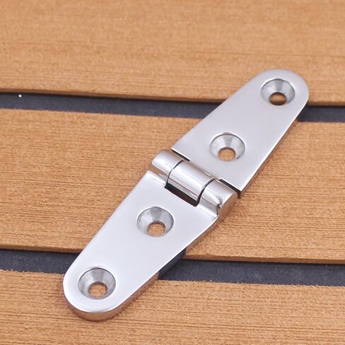 SHENGHUISS Boat Door Hinge Strap Marine Hatch Hinge Stainless Steel 316 6 Holes Casting Hinge w/Fasteners for Boat, RVs 4 inch x 1 inch 2 Pack in Saudi Arabia