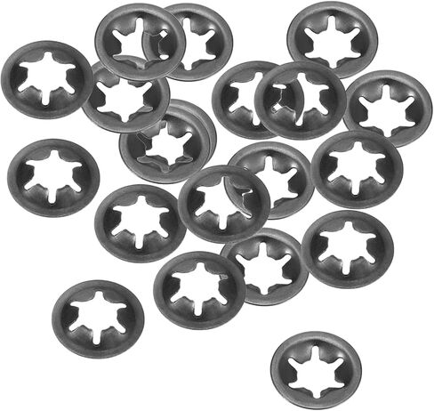 20pcs M8 Internal Tooth Star Locking Washer - [8mmID x 18mmOD] for Shock Absorption of Mechanical Equipment Quick Speed Locking Washers 65Mn Steel in Saudi Arabia