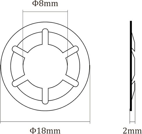 20pcs M8 Internal Tooth Star Locking Washer - [8mmID x 18mmOD] for Shock Absorption of Mechanical Equipment Quick Speed Locking Washers 65Mn Steel in Saudi Arabia