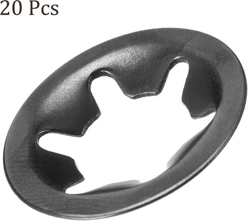 20pcs M8 Internal Tooth Star Locking Washer - [8mmID x 18mmOD] for Shock Absorption of Mechanical Equipment Quick Speed Locking Washers 65Mn Steel in Saudi Arabia