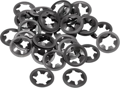 20pcs M8 Internal Tooth Star Locking Washer - [8mmID x 18mmOD] for Shock Absorption of Mechanical Equipment Quick Speed Locking Washers 65Mn Steel in Saudi Arabia