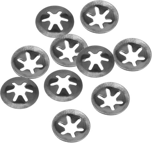20pcs M8 Internal Tooth Star Locking Washer - [8mmID x 18mmOD] for Shock Absorption of Mechanical Equipment Quick Speed Locking Washers 65Mn Steel in Kuwait