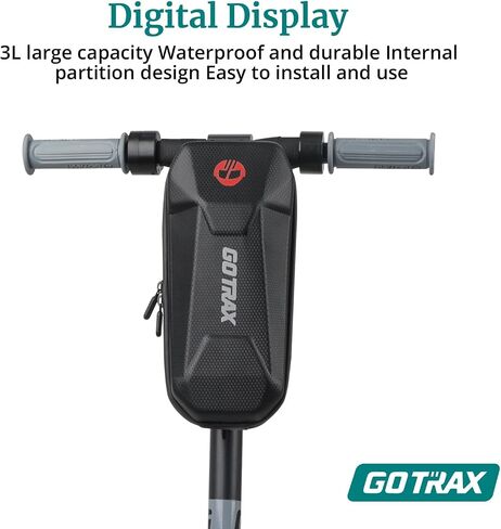 Gotrax Handlebar Bag for Electric Scooter and Bike, Universal Waterproof Scooter Tiller Bag for Carrying Charger Wallet Phone Keys, 3L Large Capacity in Saudi Arabia