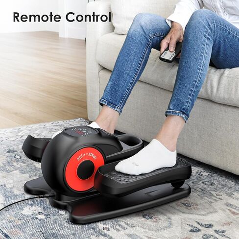 Under Desk Elliptical Machine, Leg Exerciser While Sitting for Seniors Adults, Quiet & Portable Elliptical Exercise Machine with Remote Control & LCD Display Monitor, 5 Adjustable Speeds in Kuwait