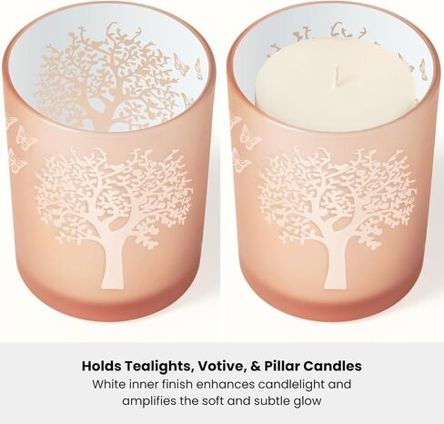 حامل شموع على شكل فراشة من Torre & Tagus للناخبين ومزهرية زجاجية بلوري للزهور - ديكور طاولة زفاف من الذهب الوردي بطول 4 × 5 وحامل شموع إعصار للشموع وأضواء LED عديمة اللهب in Kuwait