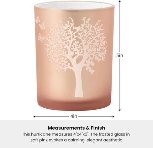 حامل شموع على شكل فراشة من Torre & Tagus للناخبين ومزهرية زجاجية بلوري للزهور - ديكور طاولة زفاف من الذهب الوردي بطول 4 × 5 وحامل شموع إعصار للشموع وأضواء LED عديمة اللهب in Kuwait