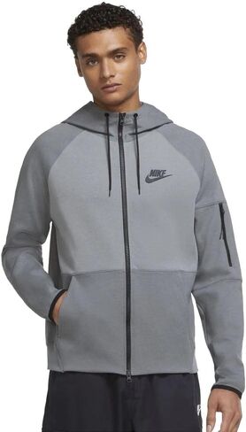 Nike Sportswear Men's Full Zip Pullover Hoodie Jacket (as1, alpha, x_l, regular, regular) Gray/Gray in Saudi Arabia