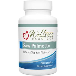 Wellness Resources Saw Palmetto Deep CO2 Extraction, No Solvents - High Potency for Prostate Health (90 Capsules)