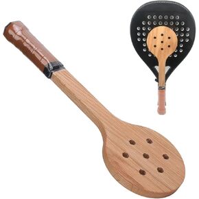 Wooden Tennis Spoon Sweet Trainer Tennis Racket, Tennis Pointer Spoon, Practice Batting Accurately Good Control Improve Responsiveness for Outdoor Indoor