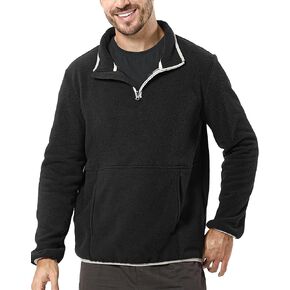 Men's Quarter Zip Sweatshirt, Fleece Pullover Sweatshirt for Men