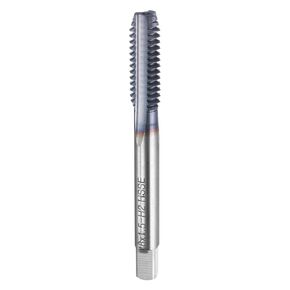 HARFINGTON M16x2.5 Metric Thread Tap 6542 Cobalt High-Speed Steel TiCN Coated Plug Tap Right Hand 4 Straight Flutes Screw Threading Hand Tap