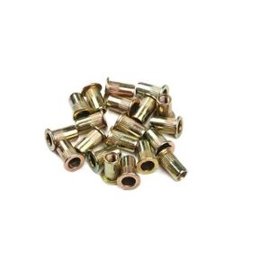 50 pcs of M5 Threaded Metric Steel Rivet Nut Rivnut Insert Nutsert Carbon Steel 5mm RN005S