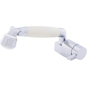 Ambassador Marine Aidack- Pull-Out Deck Tap (Cold Only) (Classic Warm White Sprayer, 6' White Rubber Hose) (Chrome/Warm White) 134-1712-CW-W