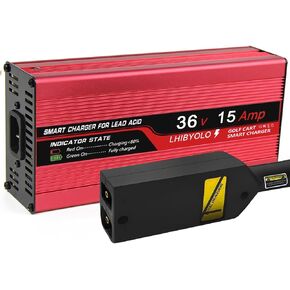 36 Volt Golf Carts Battery Charger for 15 AMP EZ GO TXT, with Type EZGO TXT Plug,6-10 Hour Full Charge,Golf Cart Battery Charger,36v Golf Cart Charger