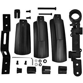 Vbestlife Bicycle Mudguard, Front Back Rear Tire Mud Guards Kit Quick Release Bike s Set for Road Mountain Bike Outdoor Cycling Black Fat tire s