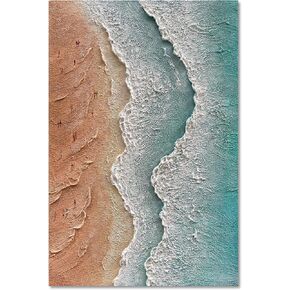 NANKAI Art Hand Painted Thick Texture Abstract Art Oil Painting 24x48 inch Contemporary Art Home Wall Decoration Painting
