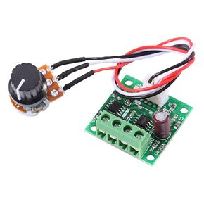 PWM Motor Speed Controller, Low Voltage DC 1.8V to 15V 2A Mini DC Motor Speed Regulator Electric Motor Control Module