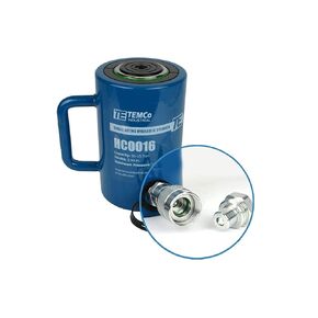 TEMCo HC0016 - Hydraulic Cylinder Ram Single Acting 50 TON 4" Inch Stroke (Optional Tonnages Availiable)